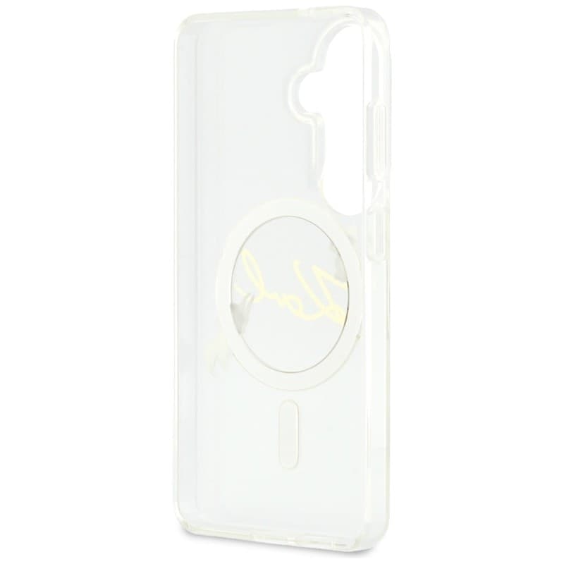 Karl Lagerfeld IML KC Script MagSafe - Custodia per Samsung Galaxy S26 (trasparente) - 7