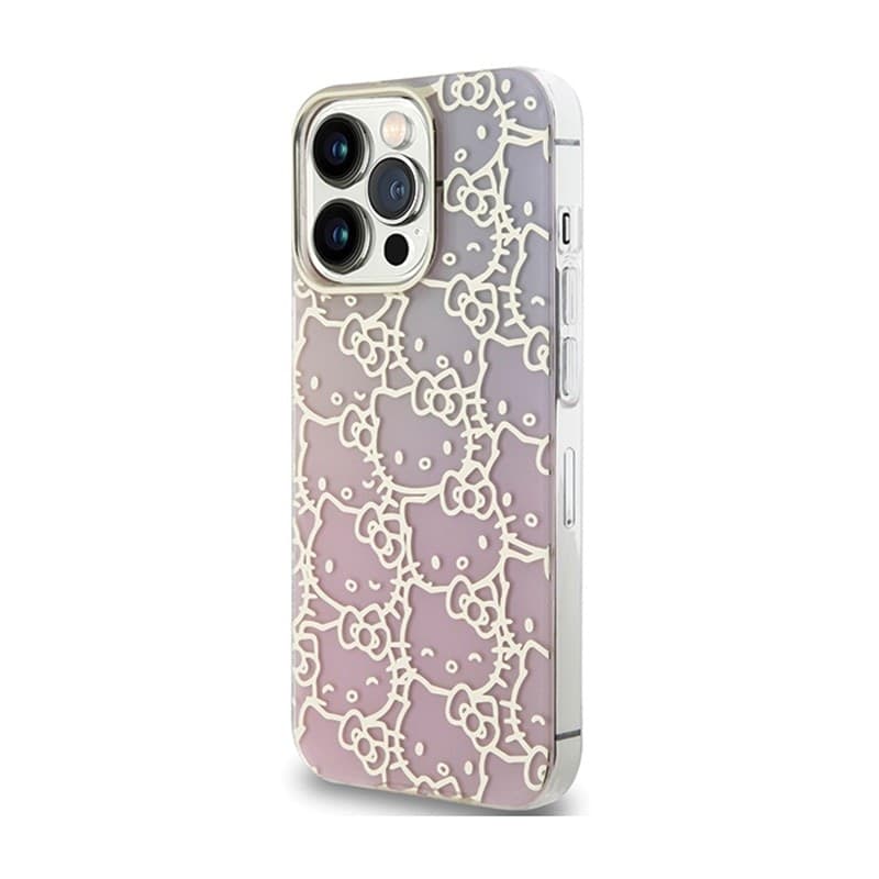 Hello Kitty IML Gradient Electrop Crowded Kitty Head - Case iPhone 14 Pro Max (pink) - 2