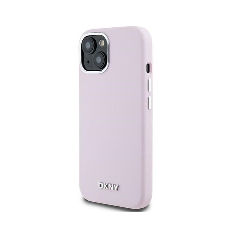 DKNY Liquid Silicone Small Metal Logo MagSafe - Case for iPhone 15 / 14 / 13 (pink) - 2