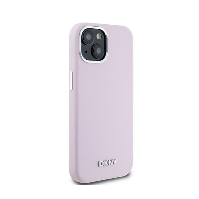 DKNY Liquid Silicone Small Metal Logo MagSafe - Case for iPhone 15 / 14 / 13 (pink) - 4