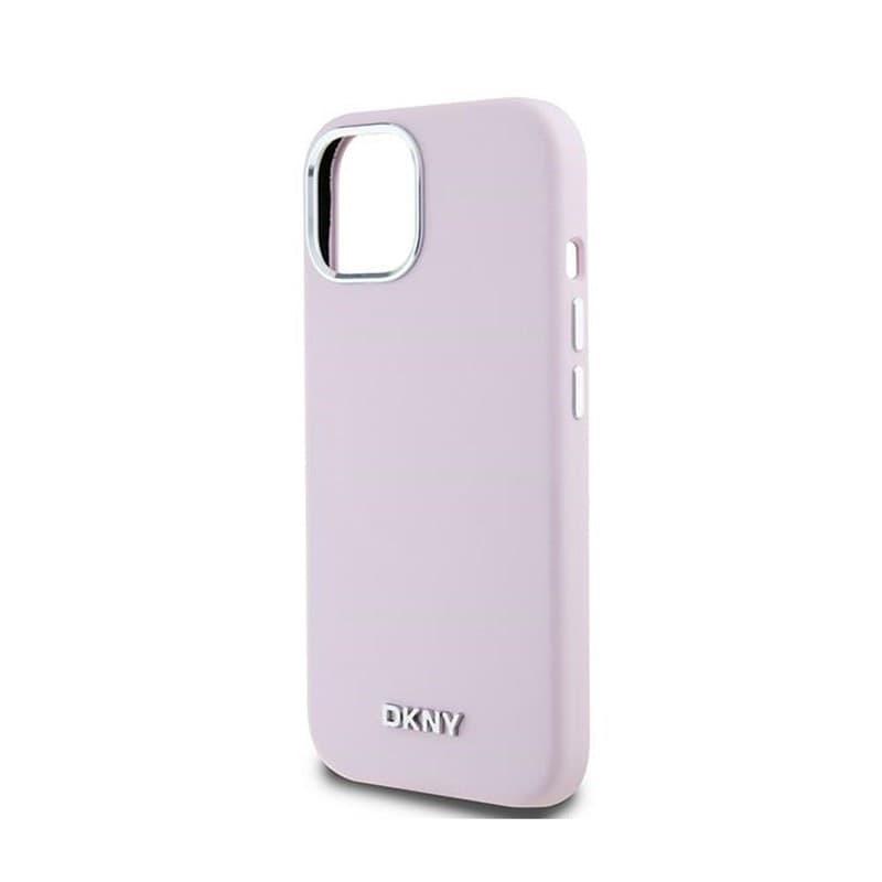 DKNY Liquid Silicone Small Metal Logo MagSafe - Case for iPhone 15 / 14 / 13 (pink) - 6