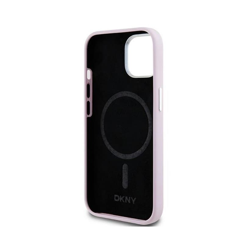 DKNY Liquid Silicone Small Metal Logo MagSafe - Case for iPhone 15 / 14 / 13 (pink) - 7