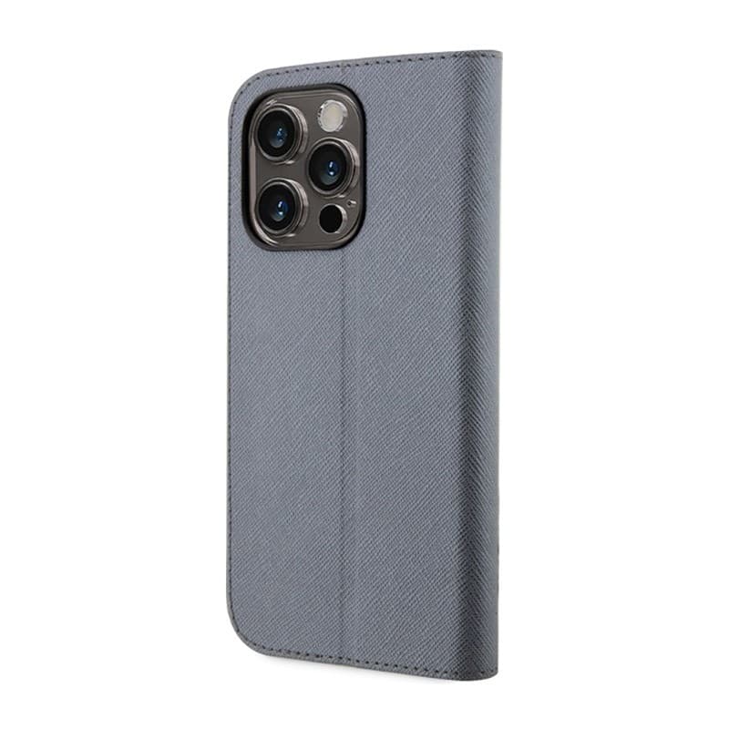 Karl Lagerfeld Booktype NFT Saffiano Karl & Choupette - Case for iPhone 14 Pro Max (Silver) - 2