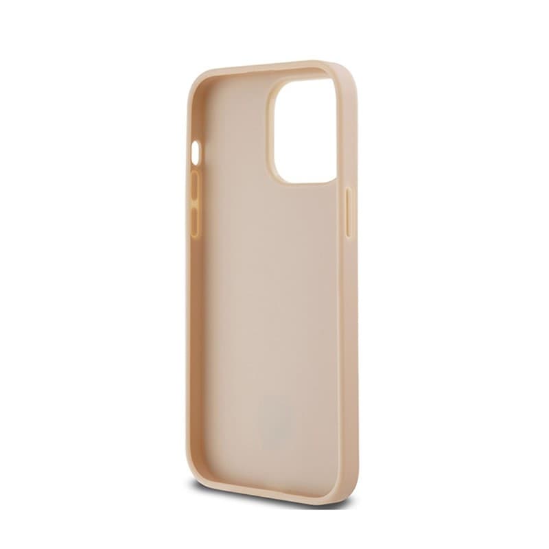 DKNY Leather Checkered Mono Pattern & Printed Stripes - Case for iPhone 14 Pro Max (pink) - 7