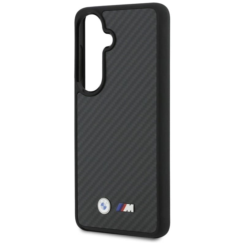 Custodia MagSafe con logo BMW M Kevlar per Samsung Galaxy S26 (nera) - 6