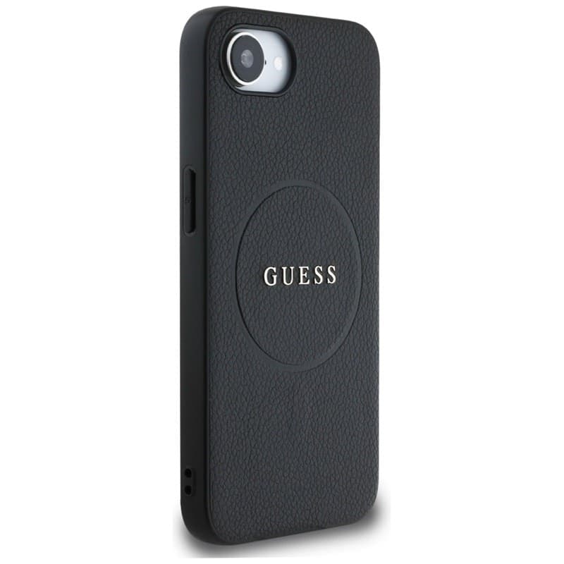 Guess Grained Ring MagSafe - Case for iPhone 16e (black) - 4
