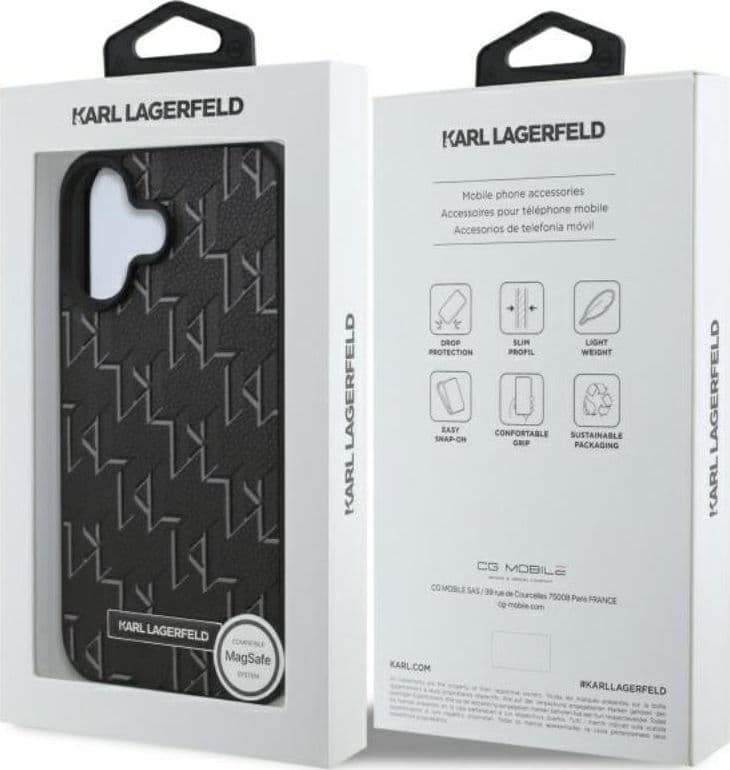 Karl Lagerfeld Hot Stamp MagSafe - Case for iPhone 16 (black) - 8