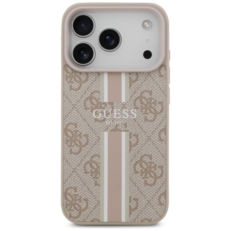Guess 4G Printed Stripes MagSafe - Case iPhone 17 Pro (pink) - 3