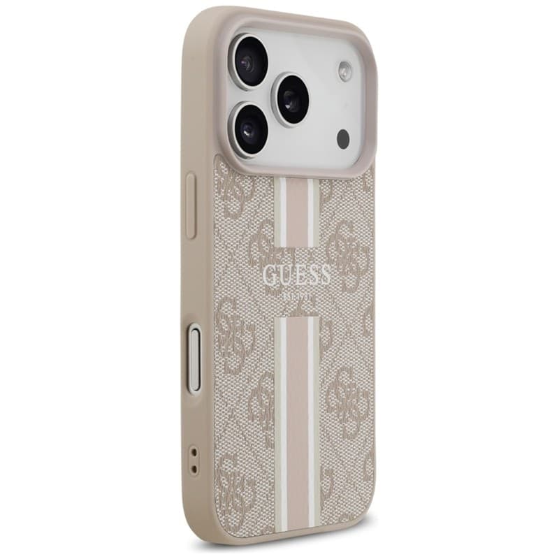 Guess 4G Printed Stripes MagSafe - Case iPhone 17 Pro (pink) - 4