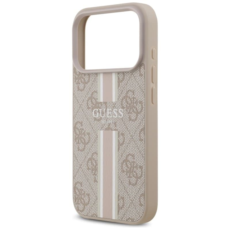 Guess 4G Printed Stripes MagSafe - Case iPhone 17 Pro (pink) - 6