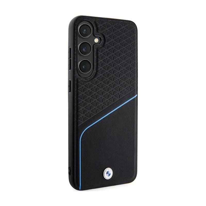 BMW Signature Leather Textured & Line MagSafe - Case for Samsung Galaxy S24+ (Black) - 4