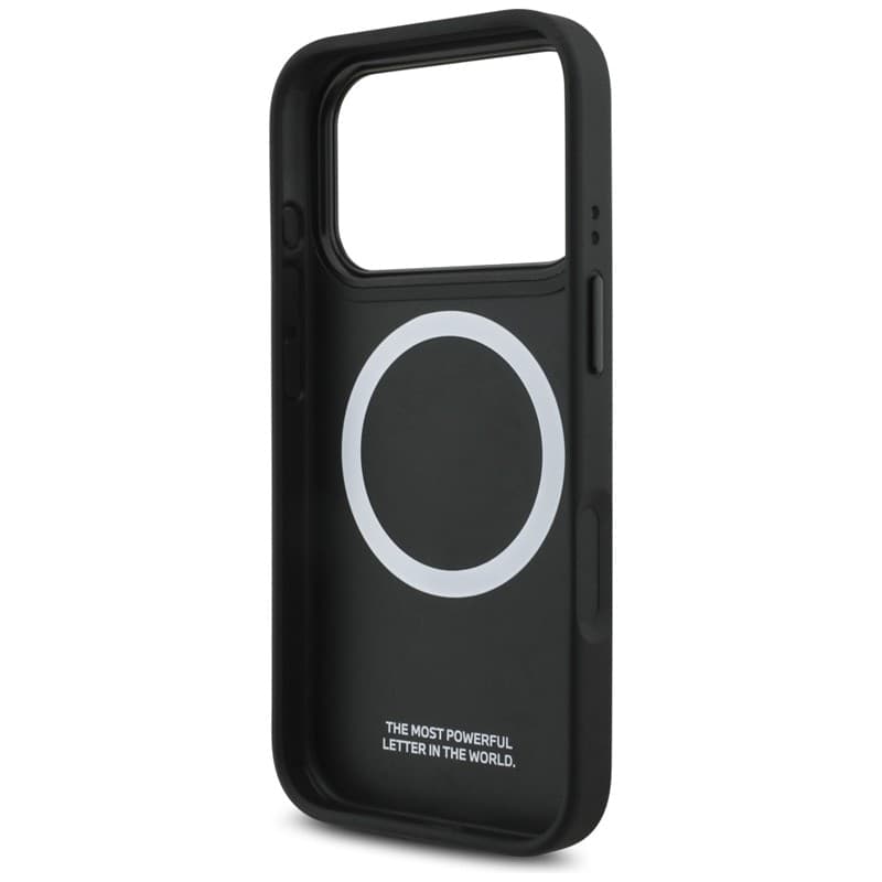 Custodia MagSafe con logo BMW M a strisce perforate per iPhone 17 Pro (rossa) - 7
