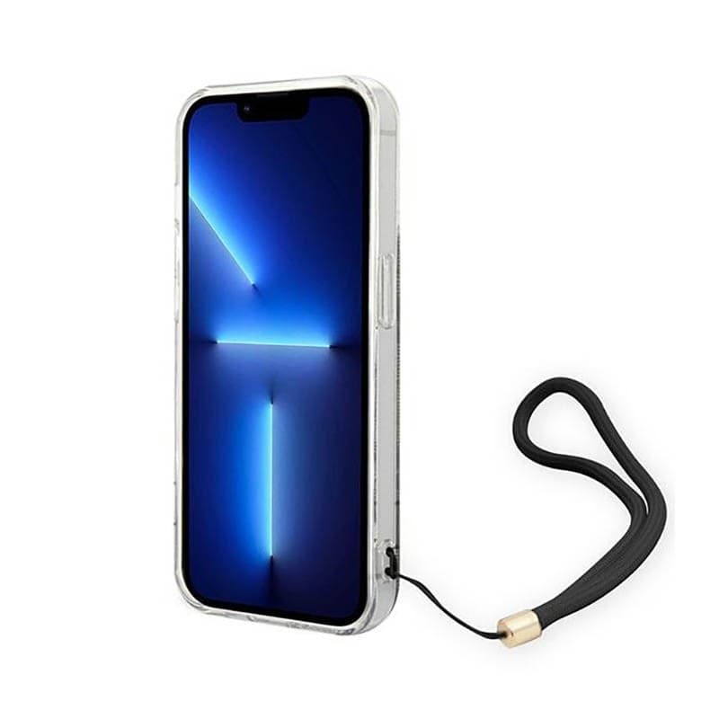 Guess 4G Print Cord - Case for iPhone 14 Pro Max (Brown) - 4
