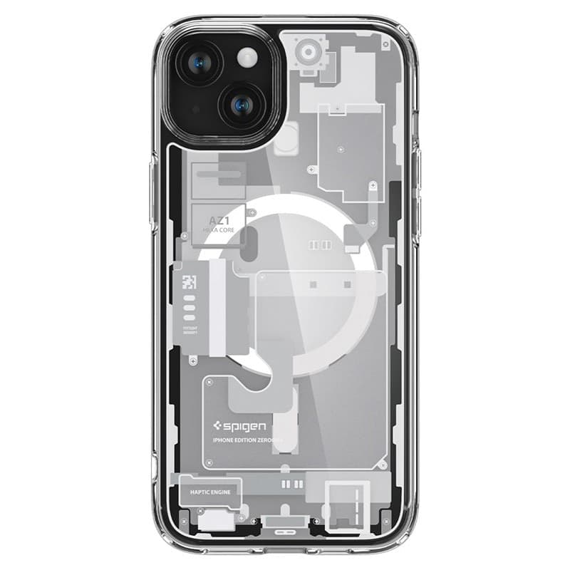 Spigen Ultra Hybrid MagSafe - Case for iPhone 15 Plus (Zero One White) - 2