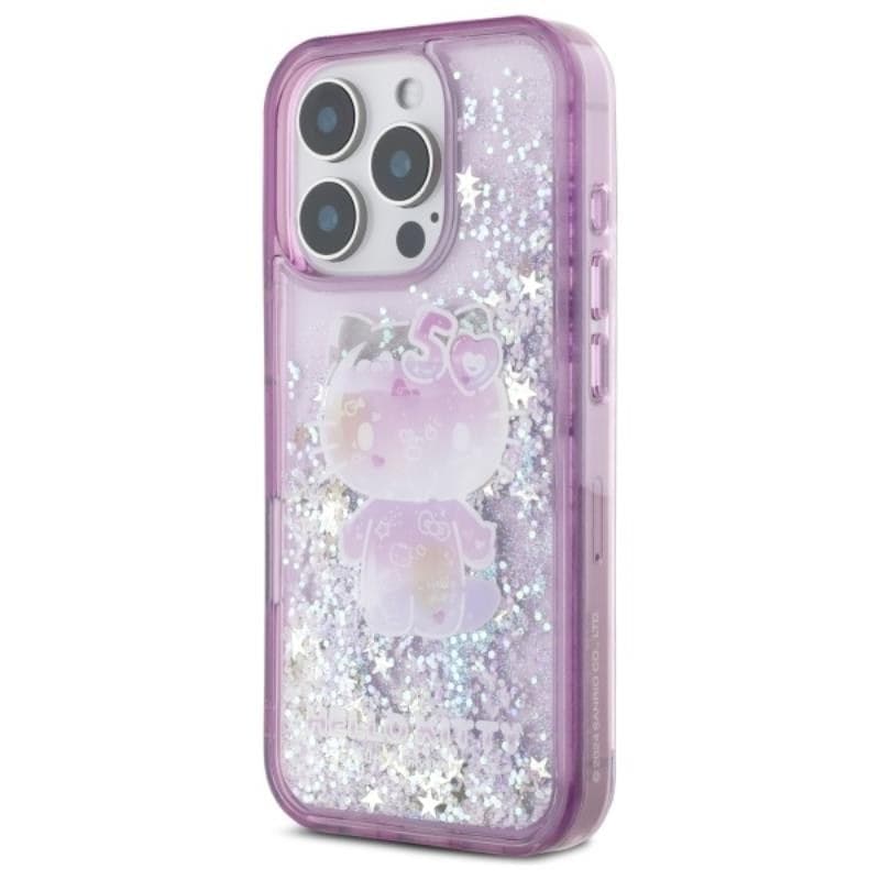 Hello Kitty Liquid Glitter 50TH Anniversary Party - Case for iPhone 16 Pro (purple) - 2