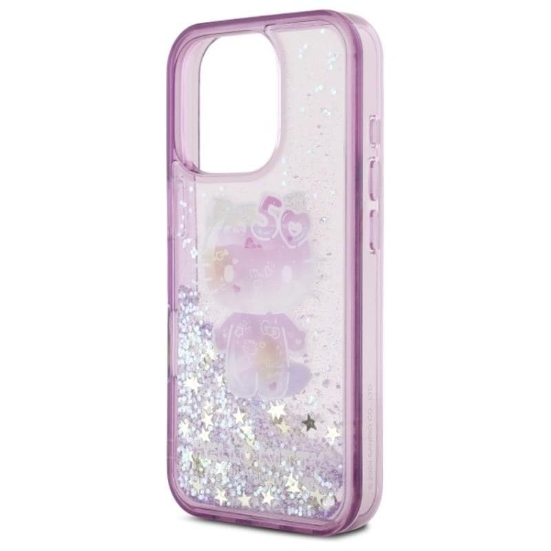 Hello Kitty Liquid Glitter 50TH Anniversary Party - Case for iPhone 16 Pro (purple) - 6