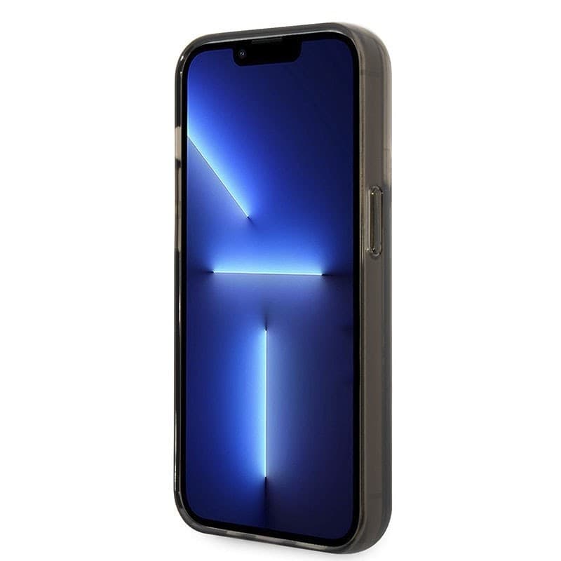 Karl Lagerfeld Liquid Glitter Translucent Elongated Logo Case - Case for iPhone 14 Pro (Black) - 4