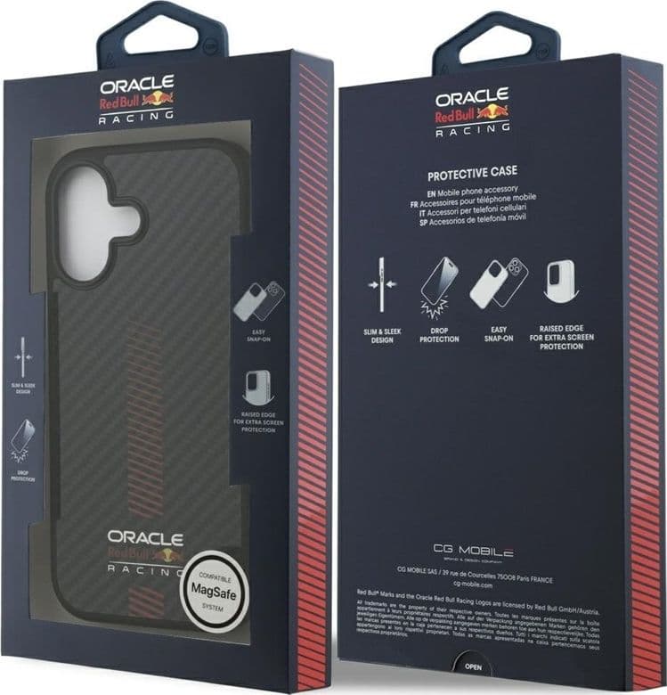 Red Bull Kevlar Powerbar MagSafe - Custodia per iPhone 17 (nera) - 8