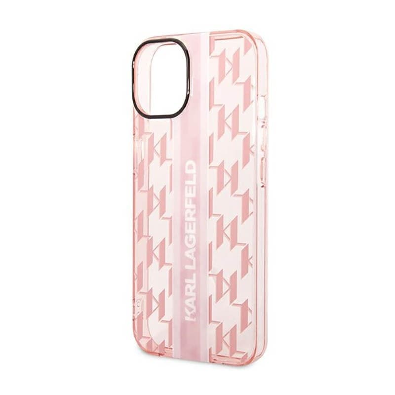 Karl Lagerfeld Mono Vertical Stripe - Case for iPhone 14 Plus (Pink) - 6