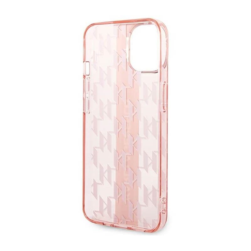 Karl Lagerfeld Mono Vertical Stripe - Case for iPhone 14 Plus (Pink) - 7