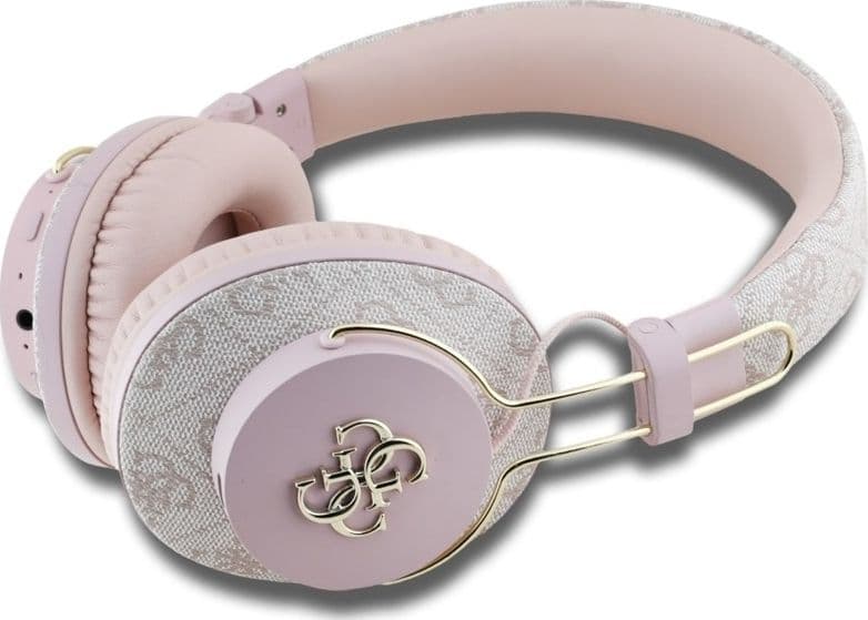 Guess Metal 4G Logo - Wireless Over-Ear Bluetooth Headphones ENC (pink) - 2
