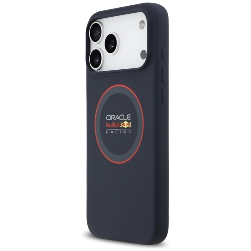 Custodia MagSafe in silicone con anello rosso Red Bull per iPhone 17 Pro Max (blu navy) - 2