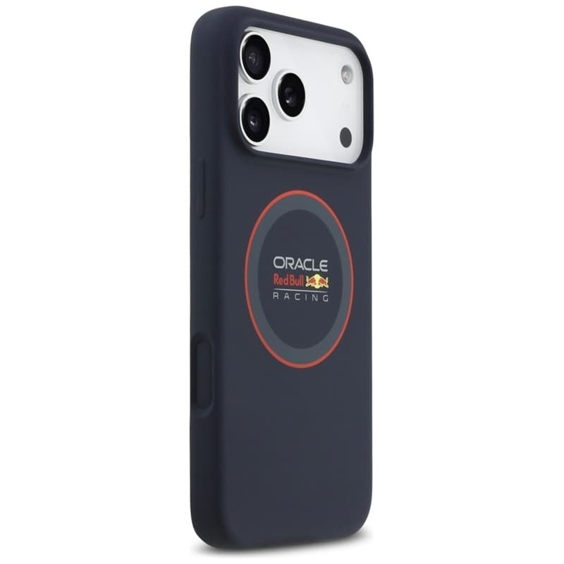 Custodia MagSafe in silicone con anello rosso Red Bull per iPhone 17 Pro Max (blu navy) - 4