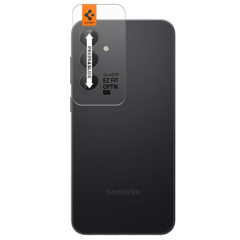 Spigen Optik Pro GLAS.TR EZ Fit Camera Protector 2-Pack - Lens protection glass for Samsung Galaxy S23 FE (2 pcs) (Black) - 5