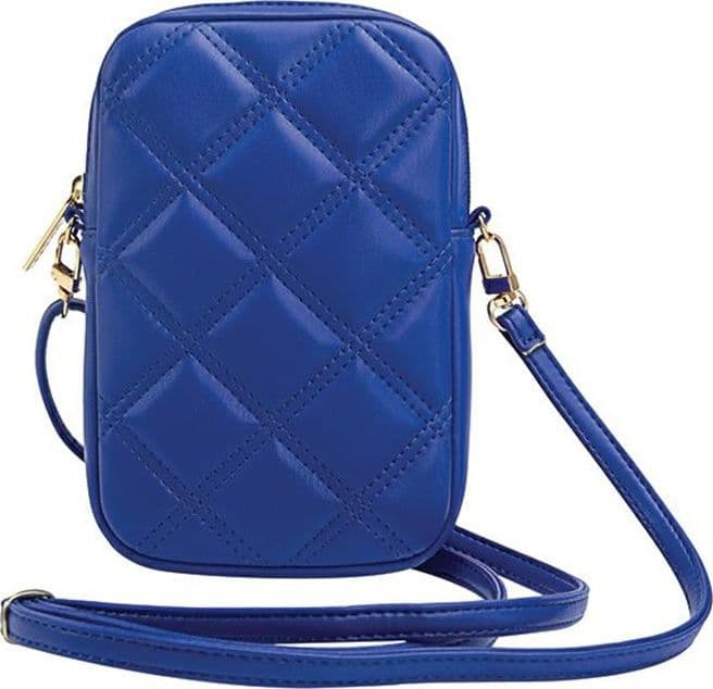 Guess Zip Quilted 4G - Phone bag (blue) - 4