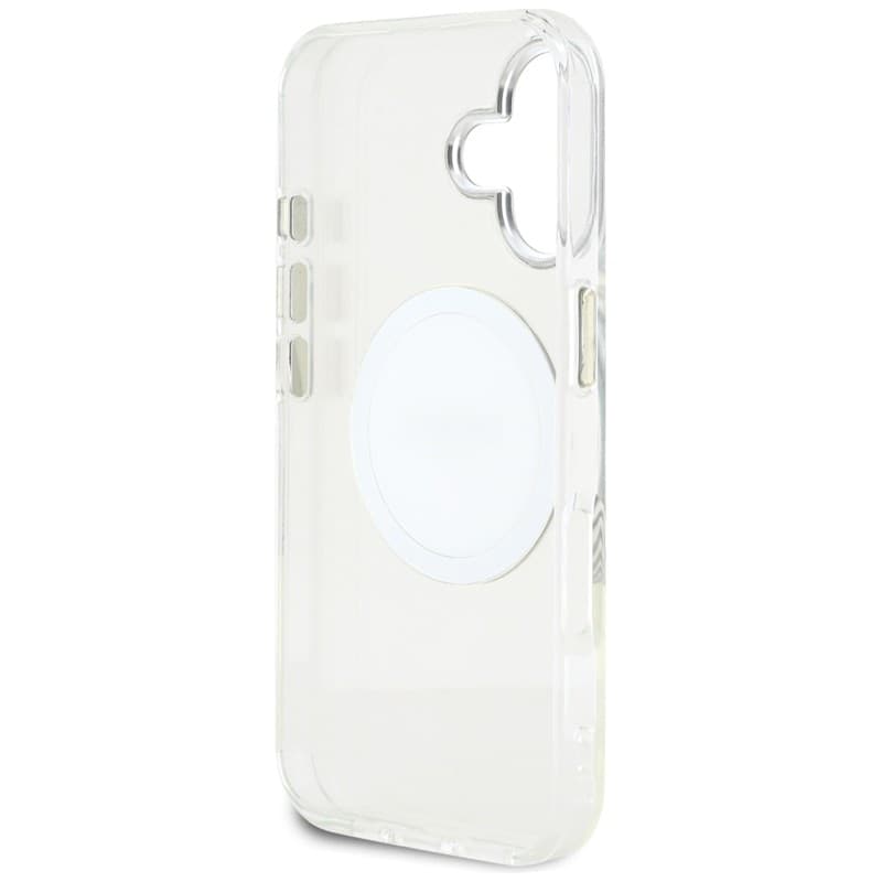 Guess IML Metal Colored Circle Classic Logo MagSafe - Case for iPhone 16 (white) - 7