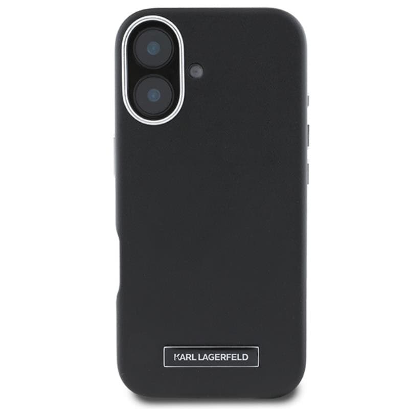 Karl Lagerfeld FW Metal Plate MagSafe - Case for iPhone 16 Plus (black) - 3