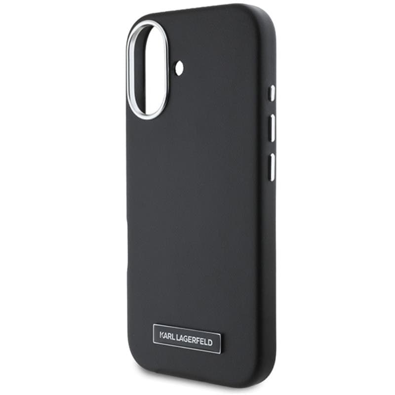 Karl Lagerfeld FW Metal Plate MagSafe - Case for iPhone 16 Plus (black) - 6