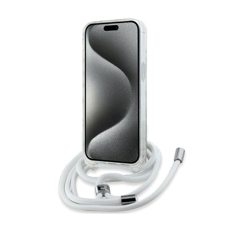 Karl Lagerfeld IML Crossbody Monogram Karl & Choupette Head MagSafe - iPhone 15 / 14 / 13 Case (Transparent) - 4
