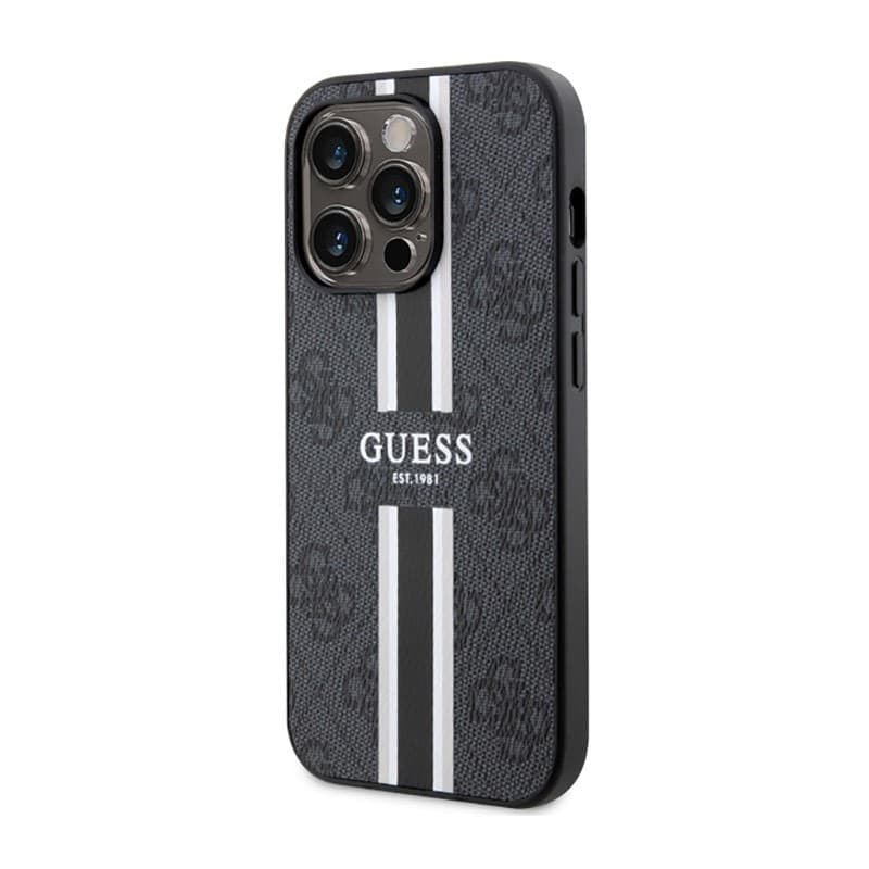 Guess 4G Printed Stripes MagSafe - Case for iPhone 14 Pro Max (Black) - 2