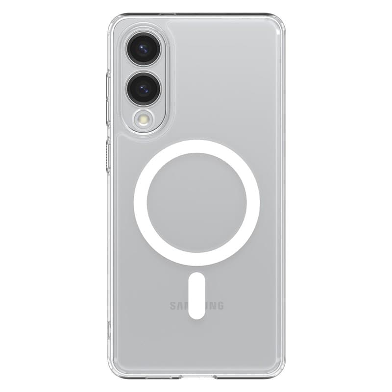 Spigen Ultra Hybrid Mag MagSafe - Case for Samsung Galaxy S25 Edge (Clear / White) - 2