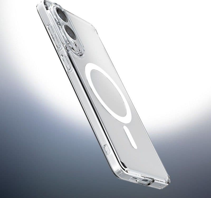 Spigen Ultra Hybrid Mag MagSafe - Case for Samsung Galaxy S25 Edge (Clear / White) - 8