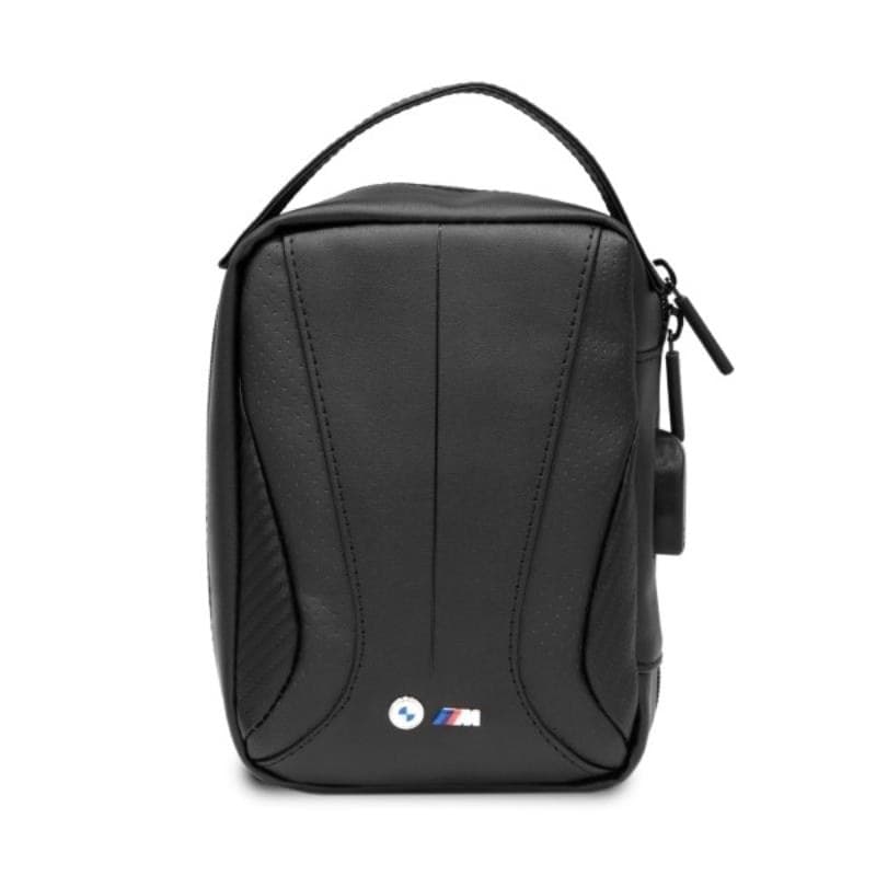 BMW Carbon&Perforated - Bag / organizer with external USB port (Black) - 2