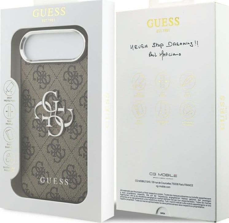 Guess 4G Big 4G Classic Logo - Case iPhone Air (Brown / Silver) - 8