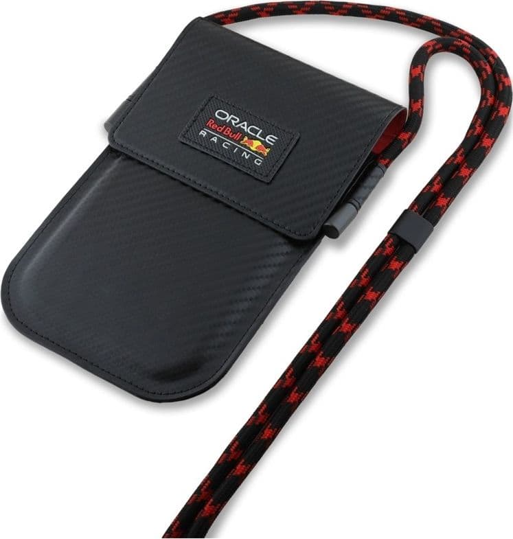 Borsa a tracolla per cellulare Red Bull Carbon (nera) - 3