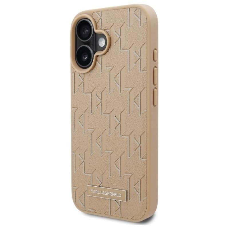 Karl Lagerfeld Hot Stamp MagSafe - Case for iPhone 16 (beige) - 2