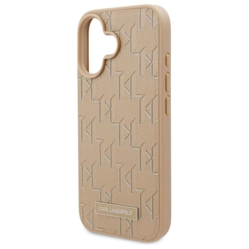 Karl Lagerfeld Hot Stamp MagSafe - Case for iPhone 16 (beige) - 6