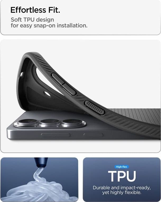 Spigen Liquid Air Mag MagSafe - Custodia per Samsung Galaxy S26 (nero opaco) - 9