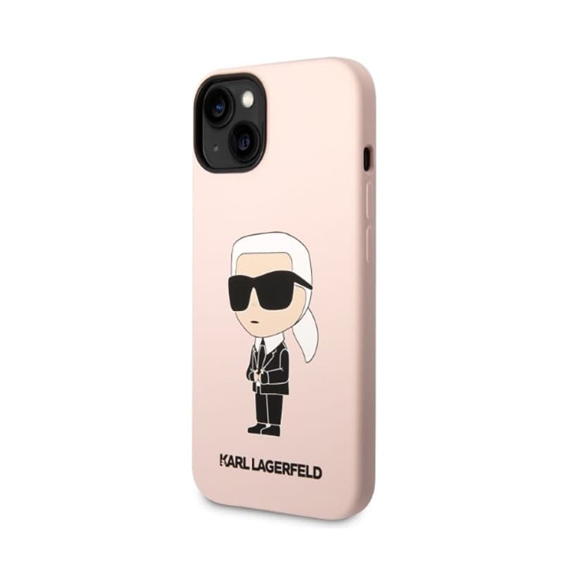 Karl Lagerfeld Silicone NFT Ikonik MagSafe - Case for iPhone 14 Plus (Pink) - 2