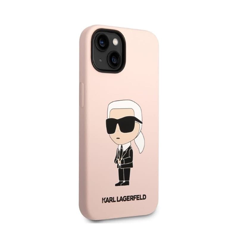 Karl Lagerfeld Silicone NFT Ikonik MagSafe - Case for iPhone 14 Plus (Pink) - 4