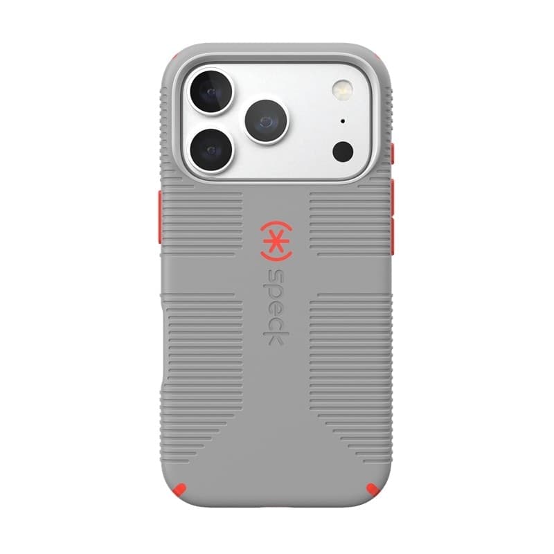 Speck Candyshell Grip MagSafe - Custodia per iPhone 18 Pro / 17 Pro (Grigio nuvoloso) - 12