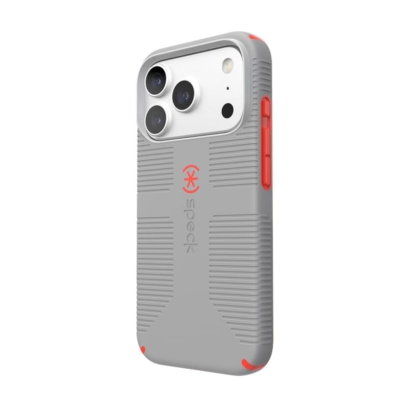 Speck Candyshell Grip MagSafe - Custodia per iPhone 18 Pro / 17 Pro (Grigio nuvoloso) - 15
