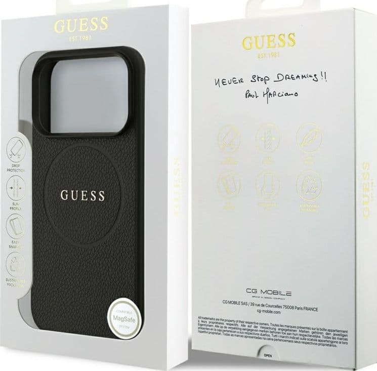 Guess Grained Ring MagSafe - Case iPhone 17 Pro (black) - 8