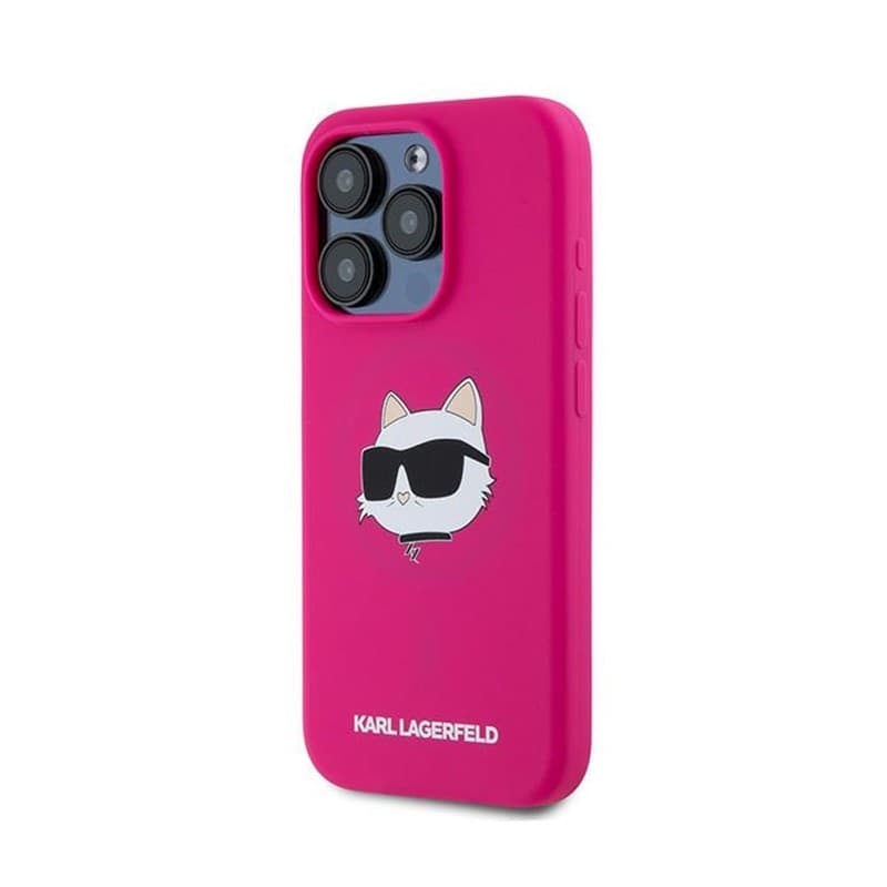 Karl Lagerfeld Silicone Choupette Head MagSafe - iPhone 15 Pro Max Case (pink) - 2