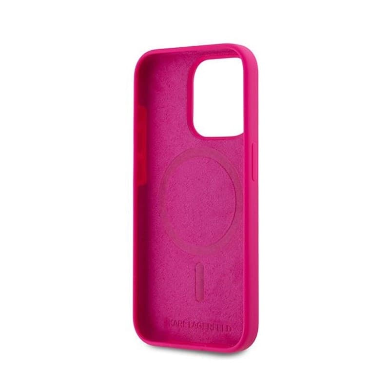 Karl Lagerfeld Silicone Choupette Head MagSafe - iPhone 15 Pro Max Case (pink) - 7