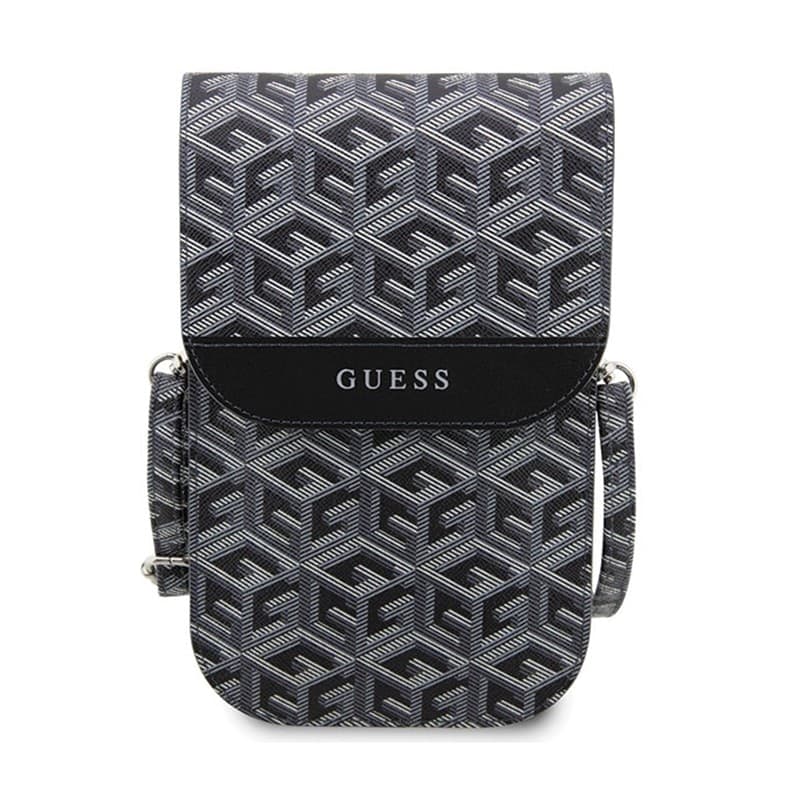 Guess GCube Stripe Phone Bag - Bag with smartphone compartment (Black) - 2